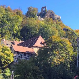 Gravel Tour passage au château de Ferrette