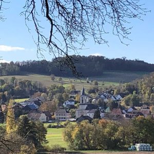 vue du village en vélo Hirsingue