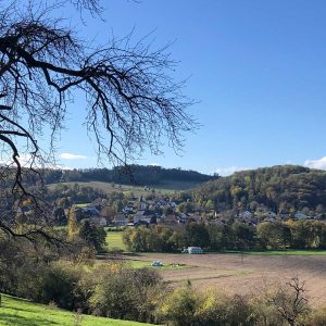 carte postale de Hirsingue un séjour à vélo