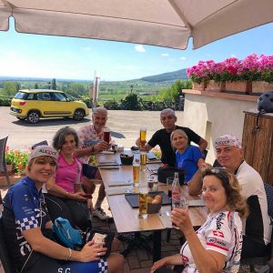 séjour cycliste en Alsace - Itterswiller arrêt rafraichissement