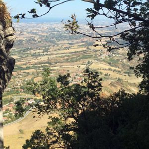 vue depuis le château Mont Titan - San Marino