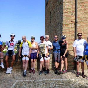 en vélo en Romagne avec une belle équipe Alsacienne