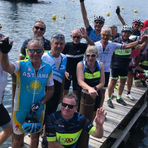 lac au d'Orta pause vélo